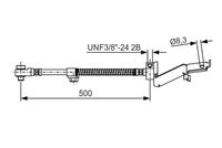 BOSCH 1987476865 - Tubo flexible de frenos