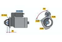 BOSCH 0 001 372 007 - Motor de arranque