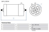 BOSCH 0986039870 - Alternador