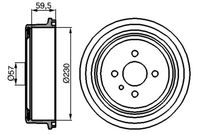 BOSCH 0986477022 - N.º de chasis (VIN) desde: 2453081<br>N.º de chasis (VIN) desde: 9483908<br>Lado de montaje: Eje trasero<br>Diámetro interior de tambor de freno [mm]: 200<br>Diámetro exterior del tambor de freno [mm]: 242<br>H tamb. freno interna [mm]: 63<br>H tamb. freno total [mm]: 66,7<br>corona de agujeros - Ø [mm]: 100<br>Número de orificios: 4<br>Diámetro de centrado [mm]: 57,1<br>