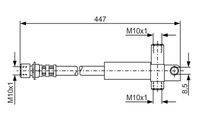 BOSCH 1987476614 - año construcción hasta: 07/1994<br>Lado de montaje: Eje delantero<br>Lado de montaje: izquierda<br>Longitud [mm]: 429<br>Diámetro [mm]: 10<br>Rosca interior 1 [mm]: M10x1<br>