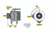 BOSCH 0 123 325 010 - Alternador