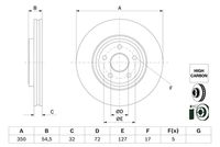 BOSCH 0986479F01 - Disco de freno