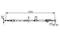 BOSCH 1987482094 - Cable de accionamiento, freno de estacionamiento