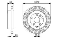 BOSCH 0986479U44 - Disco de freno