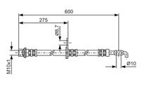 BOSCH 1987476229 - Tubo flexible de frenos