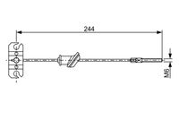 BOSCH 1 987 482 514 - Cable de accionamiento, freno de estacionamiento