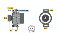 BOSCH 0 124 525 088 - Alternador