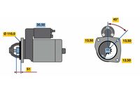 BOSCH 0 001 263 004 - Motor de arranque