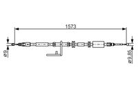 BOSCH 1987482313 - Cable de accionamiento, freno de estacionamiento