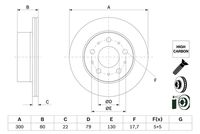 BOSCH 0986479E02 - Disco de freno