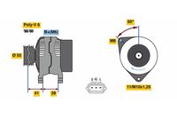 BOSCH 0986049490 - Alternador