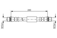 BOSCH 1987481666 - Tubo flexible de frenos