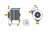 BOSCH 0 120 488 182 - Alternador