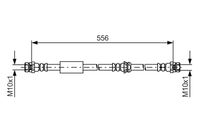 BOSCH 1987481593 - Tubo flexible de frenos