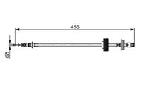 A.B.S. K15052 - Cable de accionamiento, freno de estacionamiento