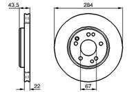 BOSCH 0 986 478 589 - Disco de freno