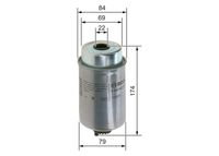 BOSCH F026402271 - Filtro combustible