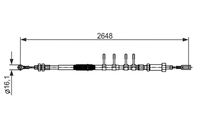 BOSCH 1987482596 - Cable de accionamiento, freno de estacionamiento