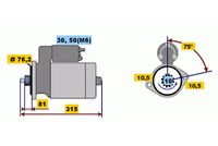 BOSCH 0 001 110 059 - Motor de arranque