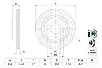 BOSCH 0986479F14 - Disco de freno