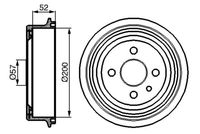 BOSCH 0986477018 - año construcción hasta: 12/2002<br>Dinámica de frenado / conducción: para vehículos sin ABS<br>Lado de montaje: Eje trasero<br>Artículo complementario / información complementaria 2: sin cojinete rueda<br>Artículo complementario / información complementaria 2: sin anillo sensor ABS<br>Diámetro interior de tambor de freno [mm]: 200,0<br>Rebajado máx. tambor de freno [mm]: 201,0<br>H tamb. freno interna [mm]: 52,5<br>Número de orificios: 4<br>corona de agujeros - Ø [mm]: 100,0<br>Medida de rosca: M12x1,5<br>H tamb. freno total [mm]: 81,0<br>Diámetro exterior del tambor de freno [mm]: 228,0<br>Diámetro alojamiento [mm]: 50,3<br>Diám. int. 2[mm]: 39,9<br>