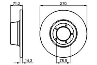 BOSCH 0986478190 - Disco de freno