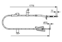 BOSCH 1987482304 - Cable de accionamiento, freno de estacionamiento