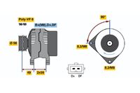 BOSCH 0 123 515 021 - Alternador