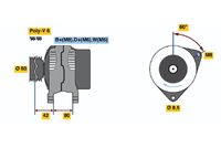 BOSCH 0 123 310 014 - Alternador