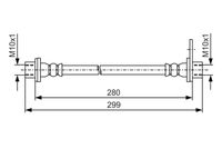 BOSCH 1987481440 - Tubo flexible de frenos