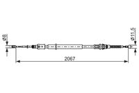 BOSCH 1987482372 - Cable de accionamiento, freno de estacionamiento