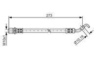 BOSCH 1987476270 - Tubo flexible de frenos