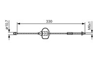 BOSCH 1987482121 - Cable de accionamiento, freno de estacionamiento