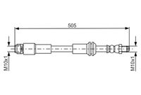 BOSCH 1987481675 - Tubo flexible de frenos