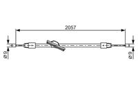 BOSCH 1987482331 - Lado de montaje: Atrás izquierda<br>Lado de montaje: posterior<br>Lado de montaje: Atrás derecha<br>Lado de montaje: posterior<br>Longitud [mm]: 728<br>