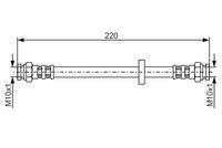 BOSCH 1987476633 - Tubo flexible de frenos