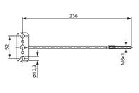 BOSCH 1987477226 - Cable de accionamiento, freno de estacionamiento