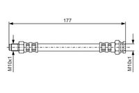 BOSCH 1987476671 - Tubo flexible de frenos