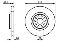 BOSCH 0986478669 - Disco de freno