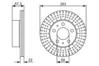 BOSCH 0986479480 - Disco de freno