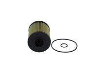 BOSCH F026407323 - Tipo de filtro: Cartucho filtrante<br>Altura [mm]: 124<br>Diámetro exterior [mm]: 91<br>Peso [kg]: 0,22<br>Artículo complementario/Información complementaria: con juntas<br>