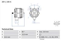 BOSCH 0986045290 - Alternador