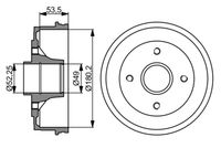 BOSCH 0986477061 - Tambor de freno