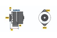 BOSCH 0 986 030 870 - Alternador