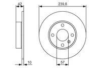 BOSCH 0986479S52 - Disco de freno