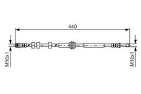 BOSCH 1987481430 - Tubo flexible de frenos