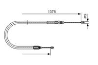 BOSCH 1987482041 - Cable de accionamiento, freno de estacionamiento