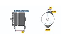 BOSCH 0 120 468 154 - Alternador