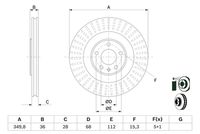 BOSCH 0986479E41 - Disco de freno